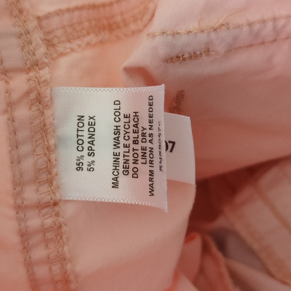 Boston Proper Pink Cargo Pants Roll Tabs Convertible 8 hem 30 Inseam - Picture 12 of 12